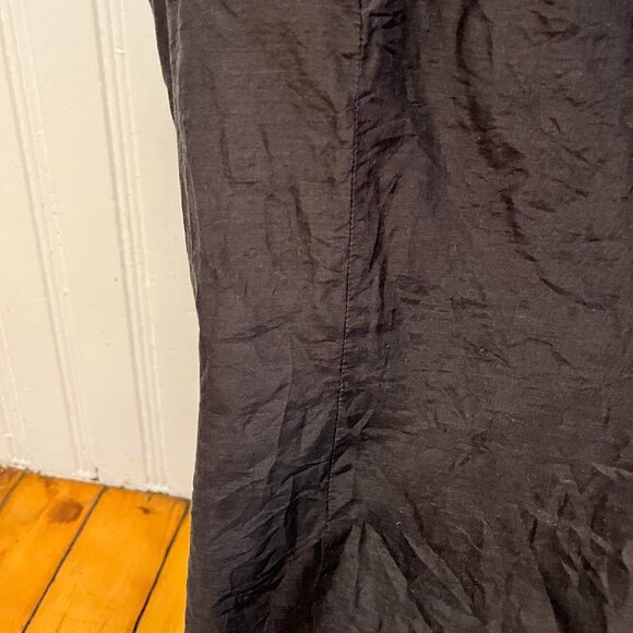 Banana Republic Black Silk Blend Tailored Blouse, Size 14 - Picture 9 of 12